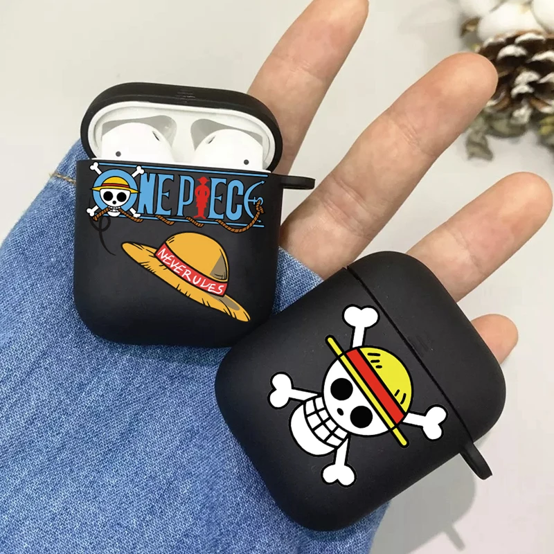 Чехол для наушников Apple AirPods соломенная шляпа с рисунком скелета и метка защитный