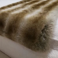 faux fur blankets wolf fur blankets home textile finished long wool printing blanket