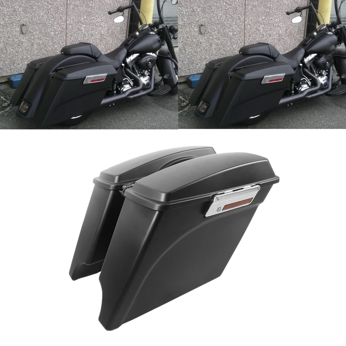 

Motorcycle 5" Stretched Saddlebags For Harley Touring Road King Road Glide Electra Glide Street Glide FLHX 1993-2013 2012 2011