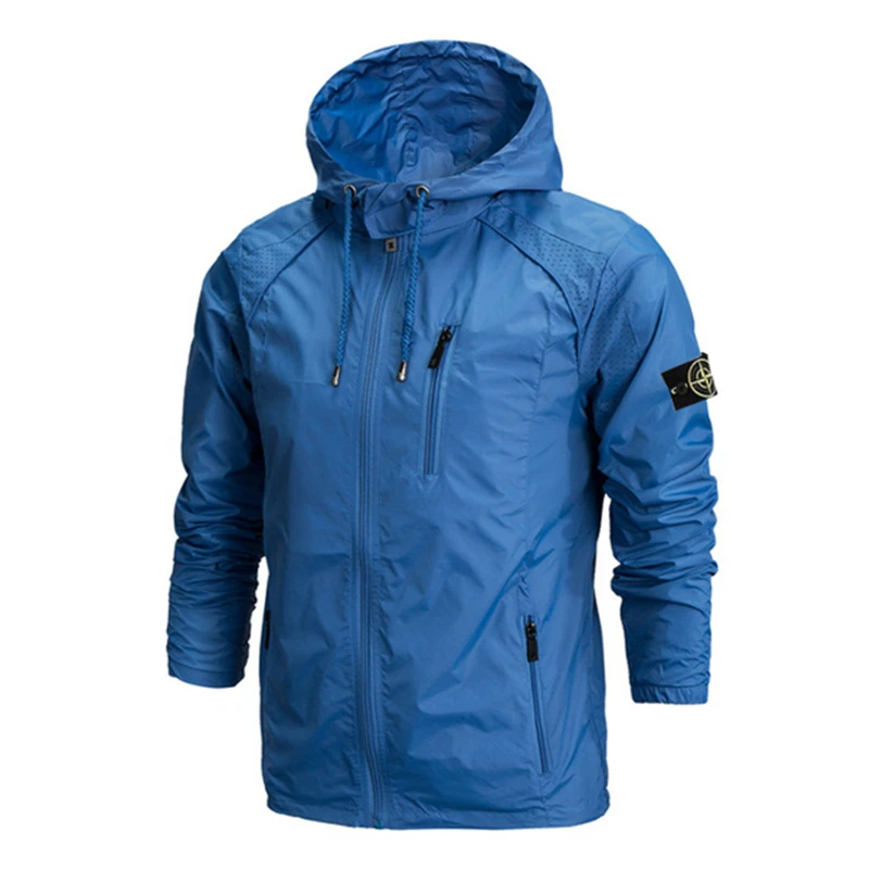 Мужская куртка на молнии с капюшоном карманный точильный камень is land теплая