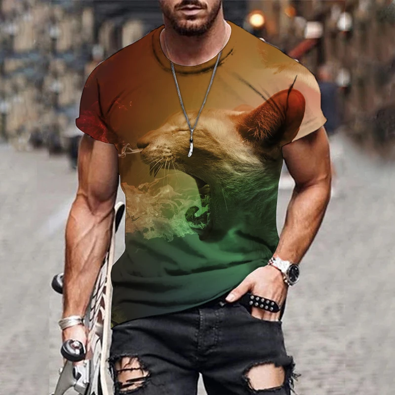 Новинка лета 2021 стильная повседневная футболка для мужчин и женщин с 3D принтом