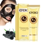 Черная маска EFERO для лица, маска для удаления черных точек, черные маски, пилинг, маска для носа, лечение акне, уход за лицом, полоска для пор, черная маска