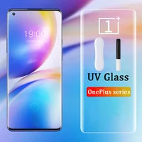 uv liquid curved tempered glass for oneplus 8 7 pro screen protectors for one plus 7 pro oneplus8 protective full cover glass