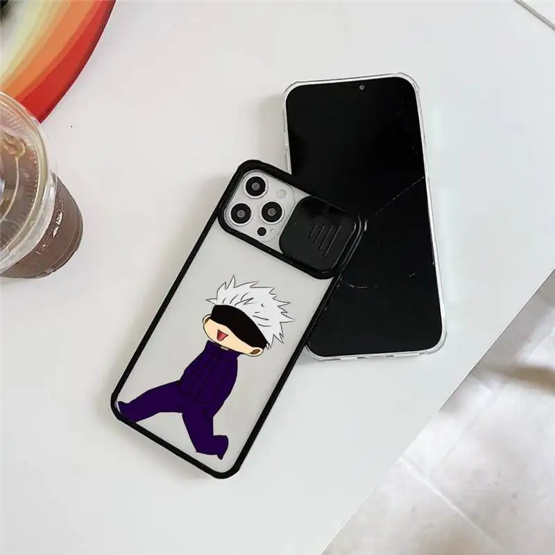 

Jujutsu Kaisen anime cute cartoon Phone Case For iPhone 12 11 8 7 se 2020 mini pro X XS XR MAX Plus Transparent Camera