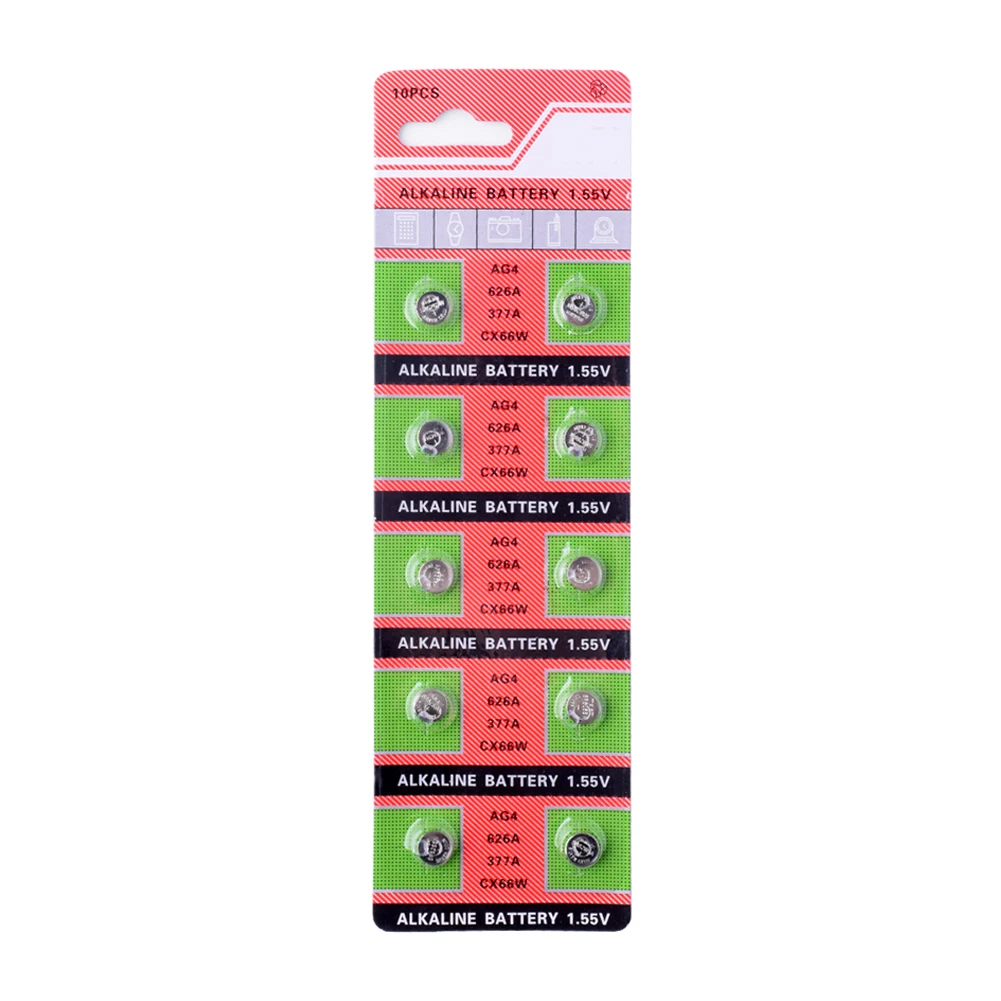20 шт. кнопочные батарейки AG4 1 55 в SR626SW 377 V377 177 L626 SR66|Часовые батарейки| |