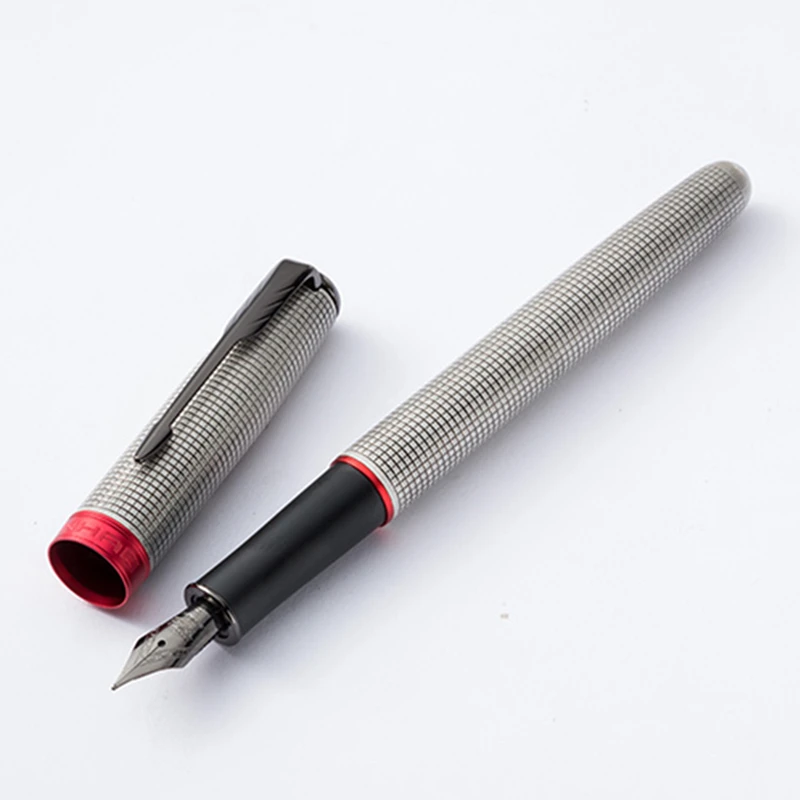 Ручка перьевая металлическая для письма роскошный карандаш с чернилами школы и