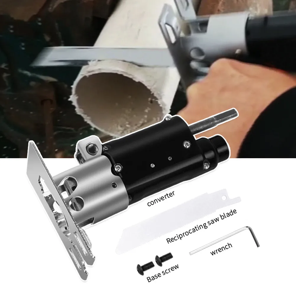 

Reciprocating Saw Metal Cutting Wood Cutting Tool Power Tool Accessories Non-slip Handle Electric Drill Attachment With Blades