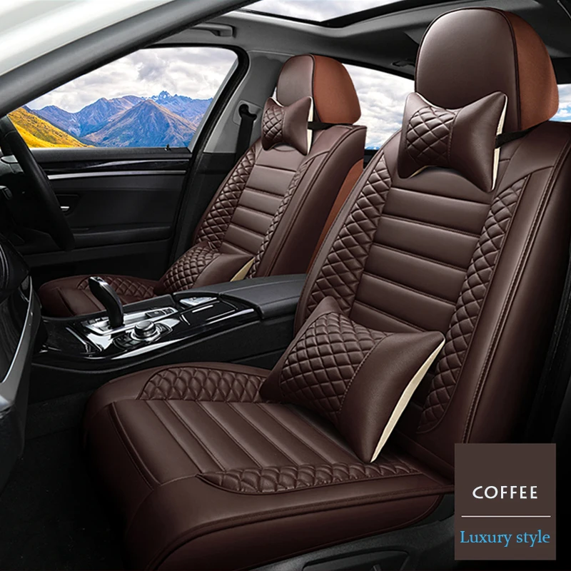 Роскошный кожаный чехол для автомобильного сиденья Mazda 2 3 6 CX5 Axela универсальный на
