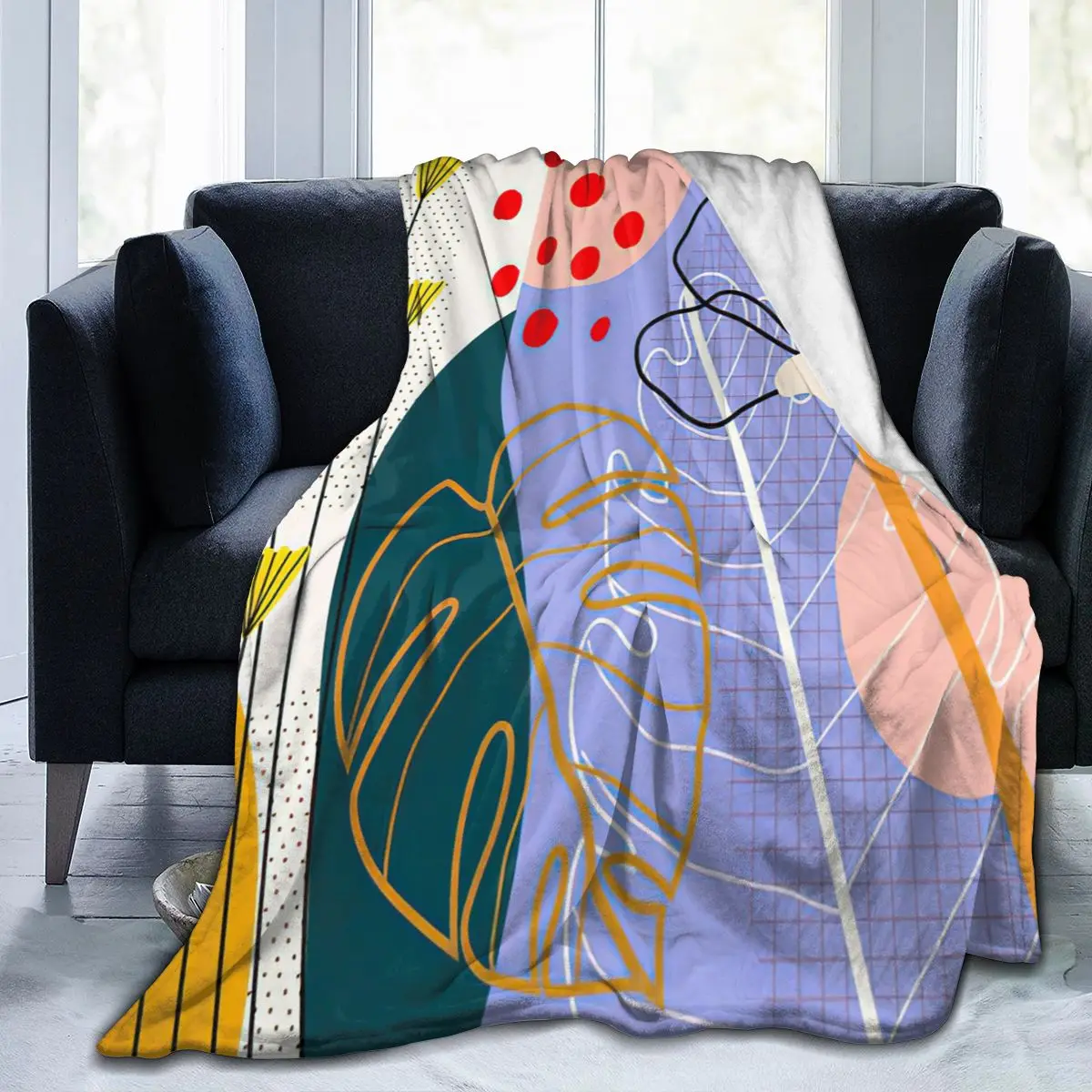 

Super Soft Sofa Blanket Plaid Collage Sublimation Cartoon Animation Bedding Flannel Plaid Blanket Bedroom Decorative Blanket 400