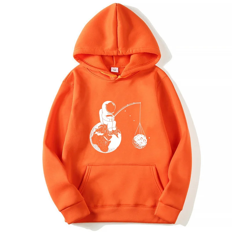 

Astronaut Creative Design Printing Fashion Hoodie Men New 2020 Autumn And Winter Retro For Astronomical World Loose Sweatshirt