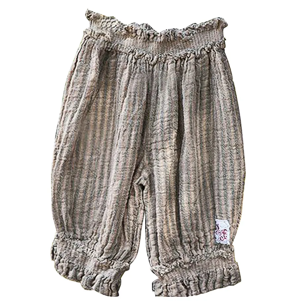 Женские брюки мешковатые широкие модные женские полосатые повседневные шорты с