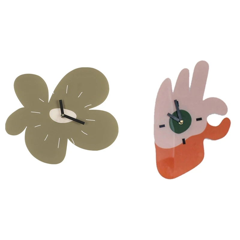 

Акриловые Ins Гостиная Настенные Часы Простой Творческий дом северные часы настенные часы Спальня часы