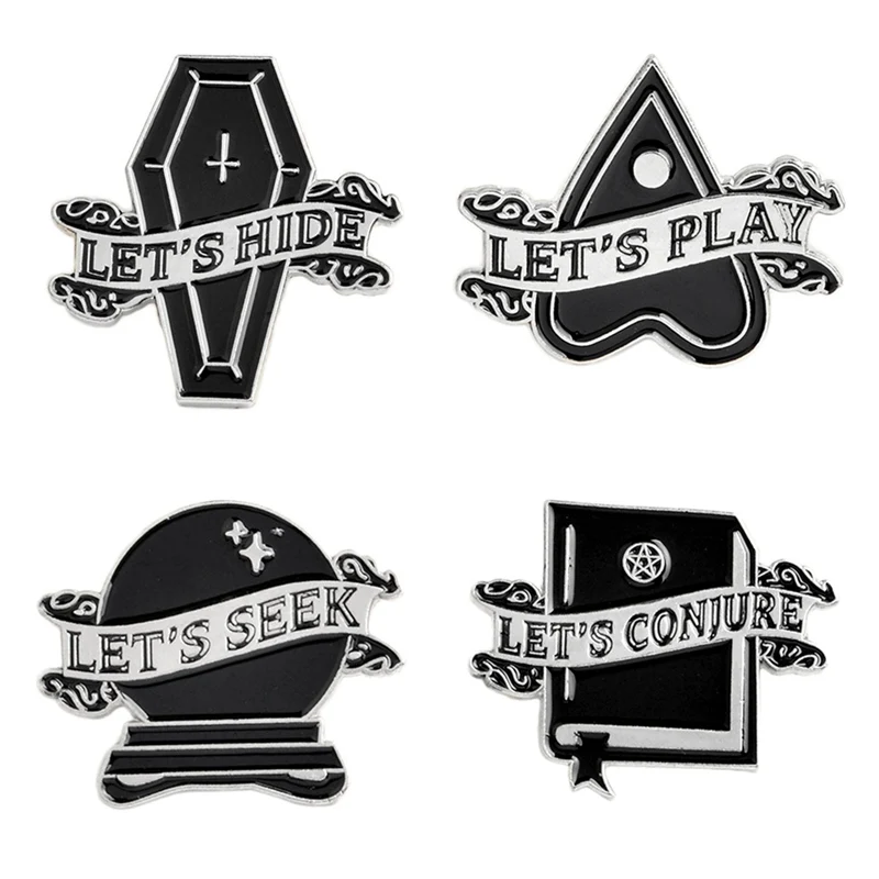 Эмалированные булавки в форме гроба ведьмы значок виде волшебного шара