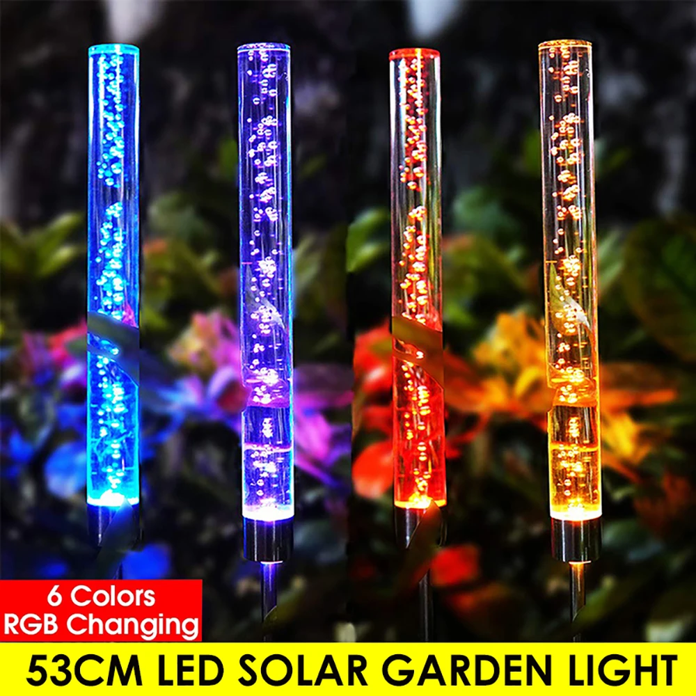 2/4 шт. садовый свет Солнечный газон IP65 водонепроницаемый акриловый пузырь сад