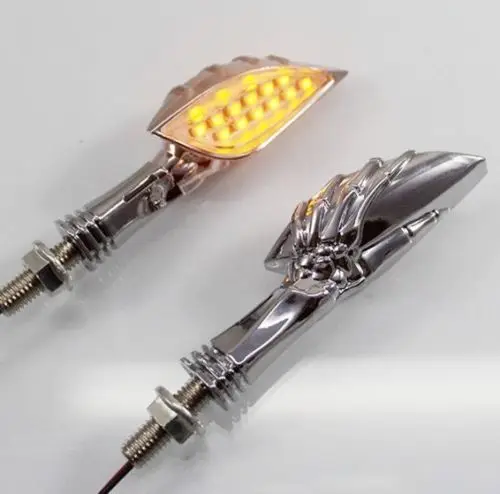 Светодиодный указатель поворота с черепом на заказ для мотоциклов уличных видов