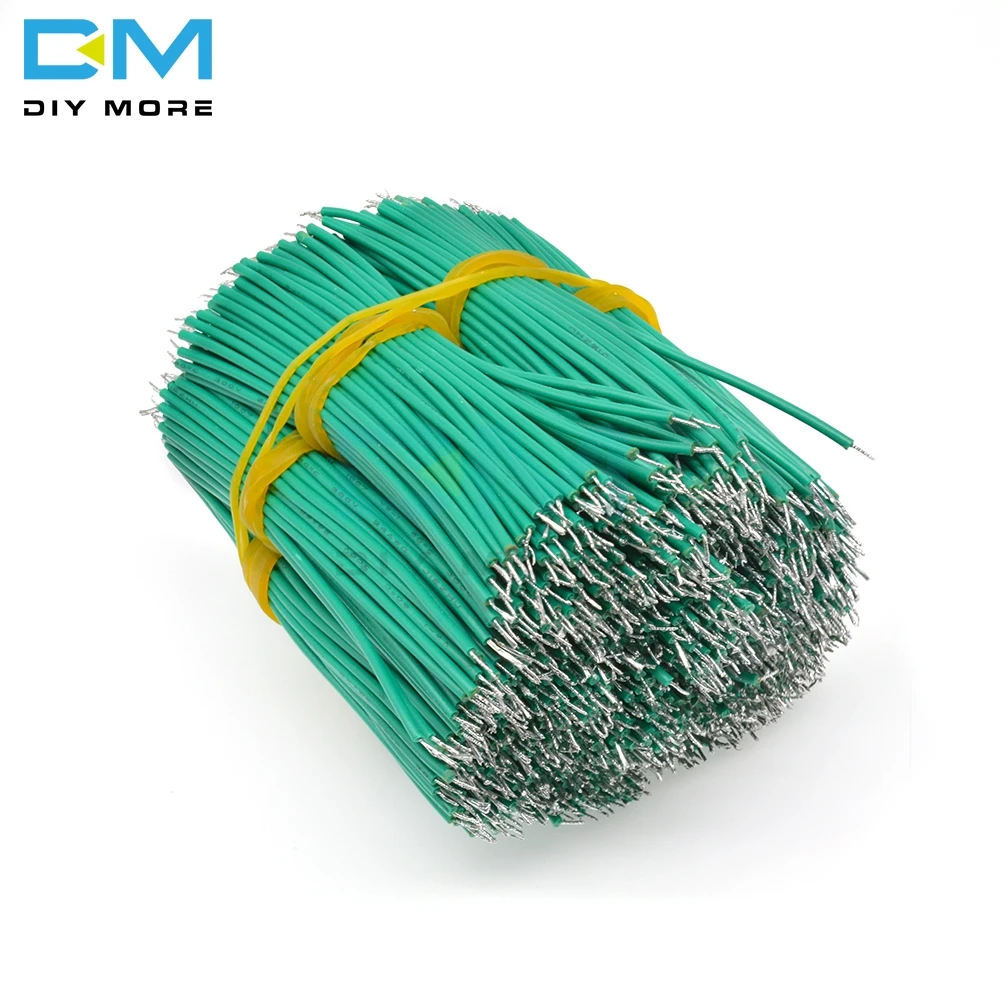 100 шт. 24AWG 8 см Оловянная макетная плата припой кабель муха Перемычка провод кабель оловянные проводящие провода 1007-24AWG Электрический кабель