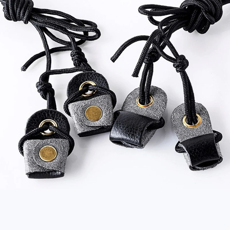 

Archery Long Bow String Stringer Black Leather Winding Rope Cord Bow Install Rope For Recurve Install Assist Tool