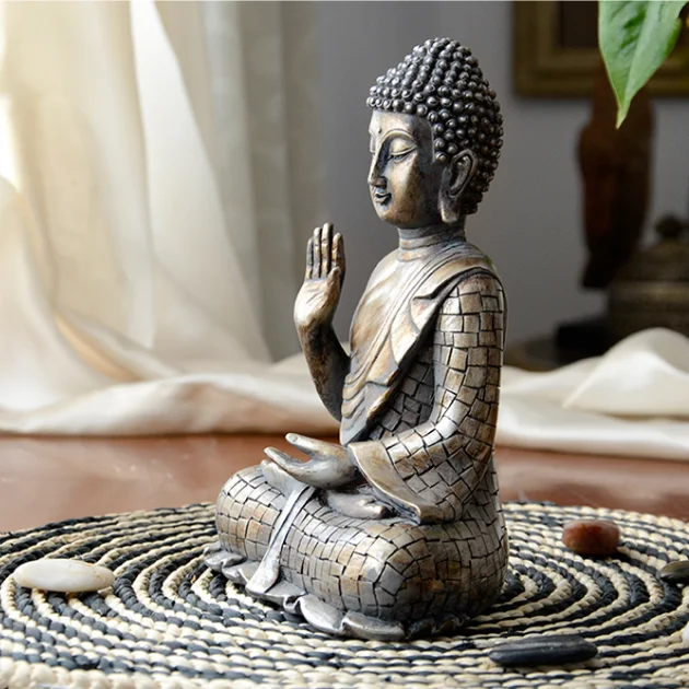

Buddha statues Thailand Buddha statue sculpture home decor office desk ornament vintage gift figurine Desktop decoration WJ903