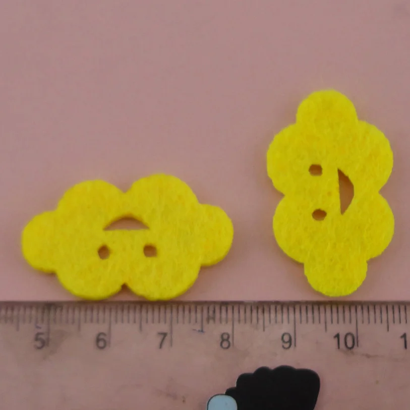 200 шт. Детские фетровые нашивки с рисунком улыбки и облаков 2 см х 3 4 | Дом сад