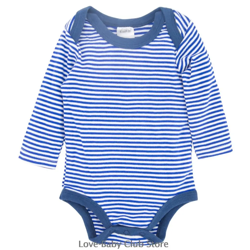 Комбинезон детский хлопковый Полосатый с длинным рукавом 100% | Детская одежда и