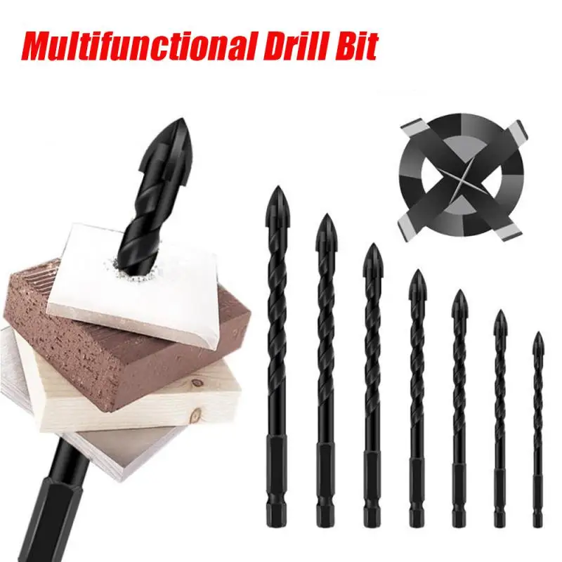 

Multifunctional Drill Bit Universal Drilling Tool Cemented Carbide Drill Bit Wall Hole Opening Power hex shank Tools Accessories