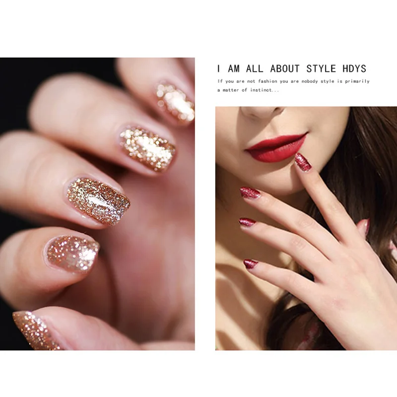 Алмазные гель лаки Docaty 8 мл Гибридный СВЕТОДИОДНЫЙ УФ Гель лак для ногтей с