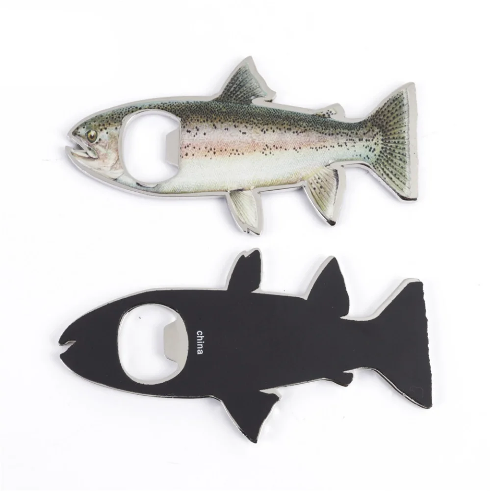 

Outdoor Beer Bottle Opener Fish Shape Opener Outdoor Hiking Camping Mini Key Chain Ring Can Beverage Opener Outdoor Tools Gear