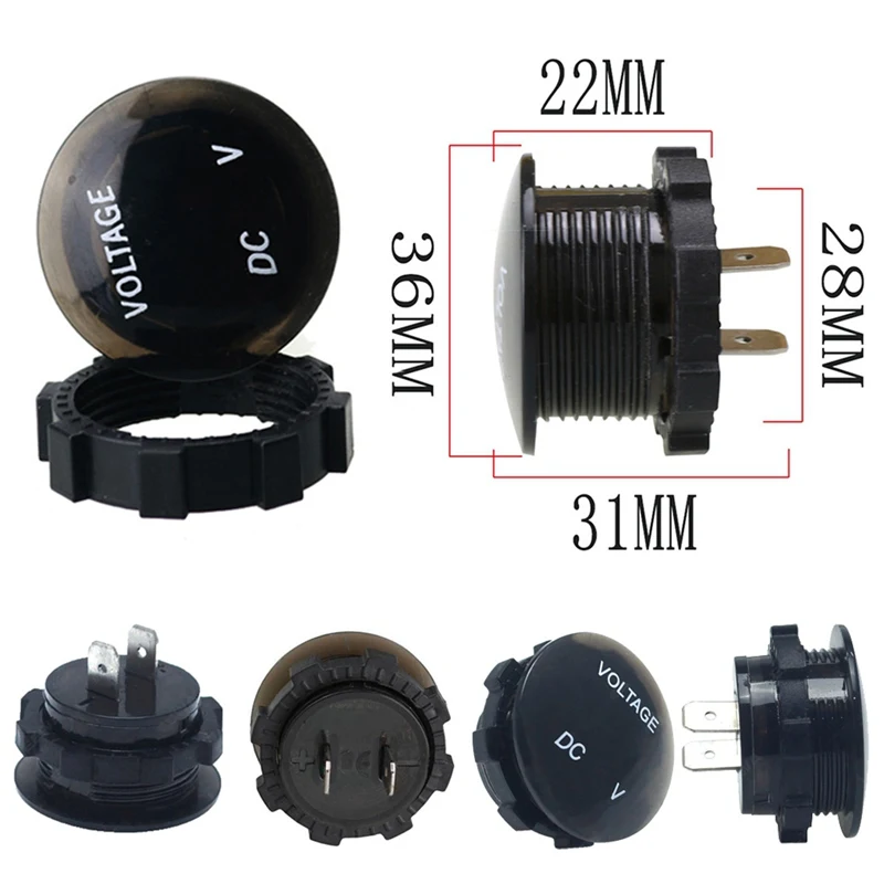 Автомобильный Вольтметр Амперметр цифровой панельный тестер приборы со