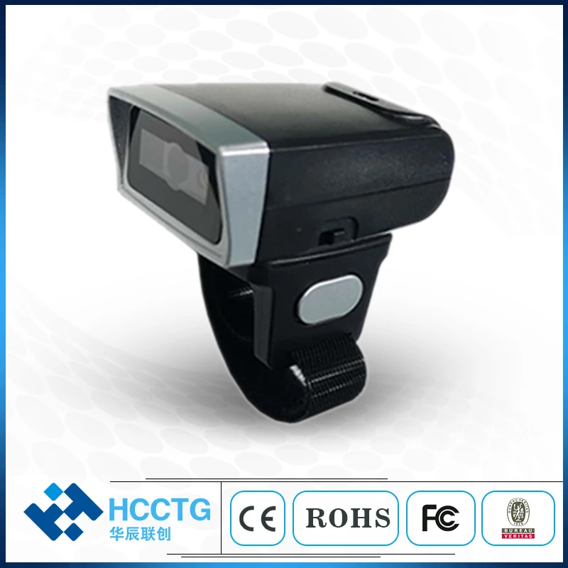 

Mini Bluetooth Wireless Finger Barcode Scanner Portable Wearable Ring 1D Laser 2D QR Bar Code Reader HS-S03