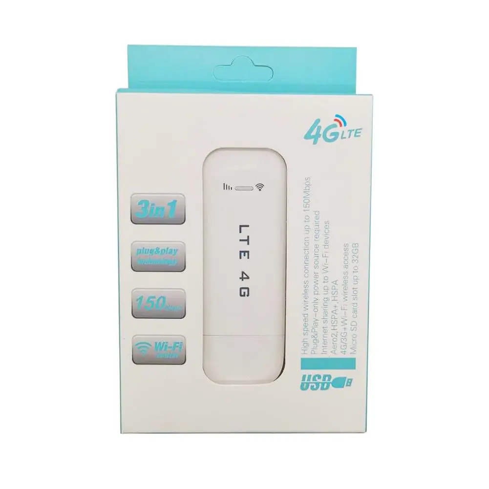 4G LTE разблокированный универсальный портативный USB модем сетевой адаптер с Wi Fi