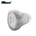 Комплект из 2 светодиодных ламп 3 Вт, 9 Вт с алюминиевой лампой, налобный фонарь, базовый чехол, M8 Точечный светильник с радиатором, печатная плата + объектив, бесплатная доставка