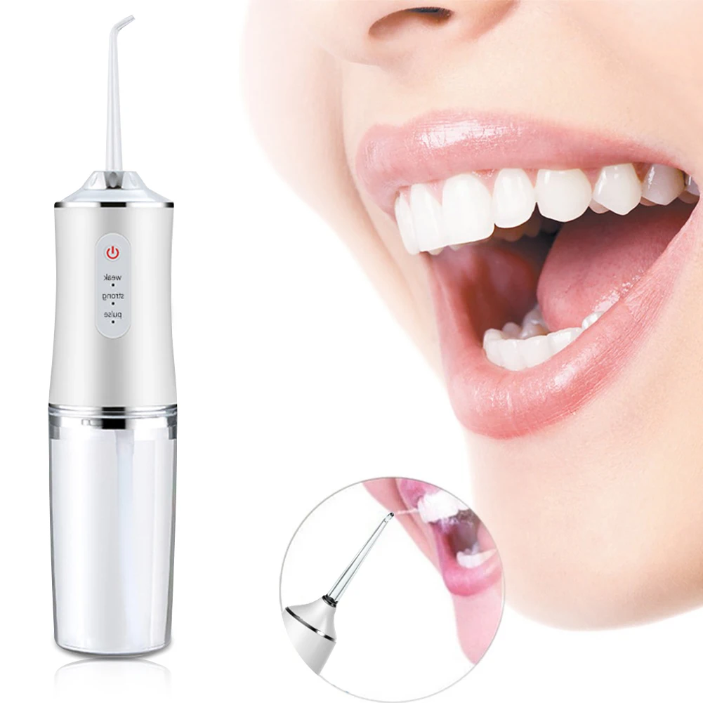 

Portable Electric Oral Irrigator Dental Water Jet Water Flosser Teeth Cleaner Scaler for Stains Tartar Removal Tool Teeth Clean