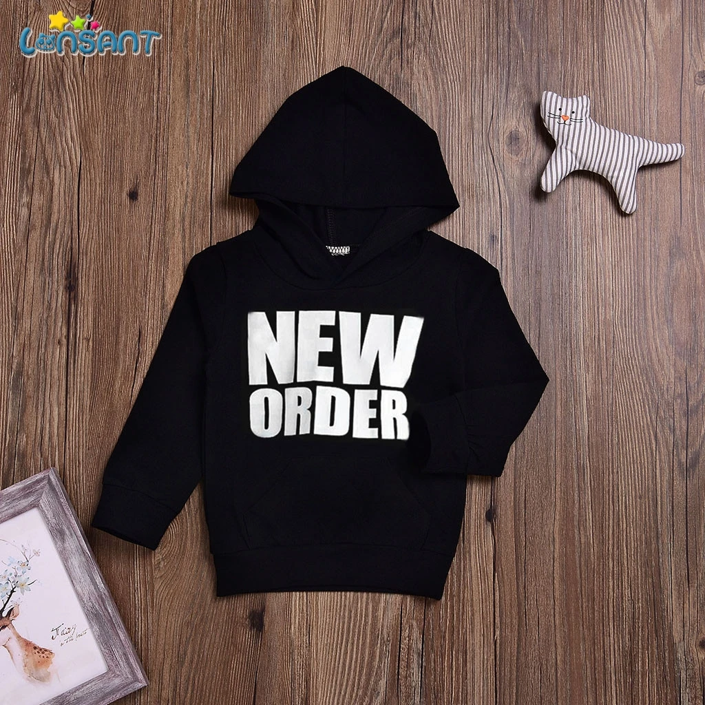 LONSANT весенне осенняя одежда для малышей хлопковая толстовка с капюшоном