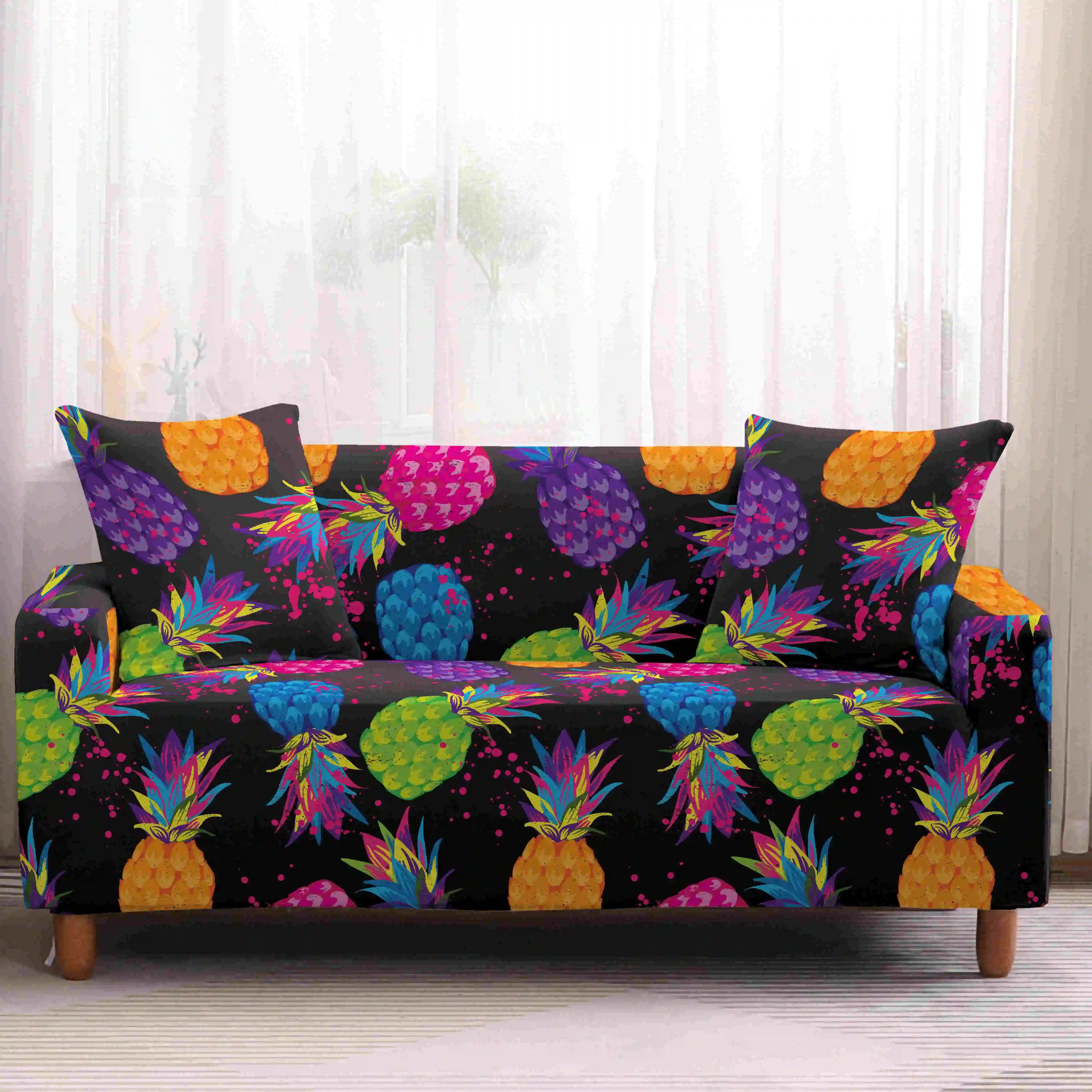 Homesky ананас для диванов эластичные L Форма кресло чехлов Гостиная 1/2/3/4-seater