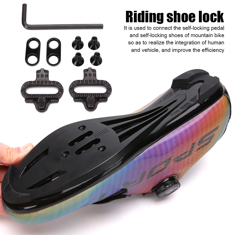 Фото Набор велосипедных шипов для Shimano SH51 SPD, комплект велосипедных туфель с клипсой и педалью, обувь для горного велосипеда №3