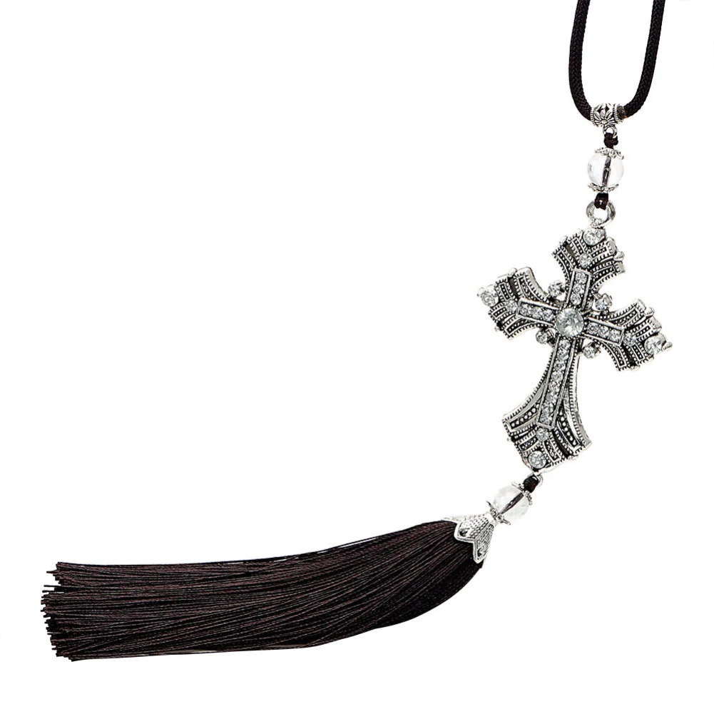 Аксессуары для интерьера автомобиля подвесные украшения зеркала стразы Крест