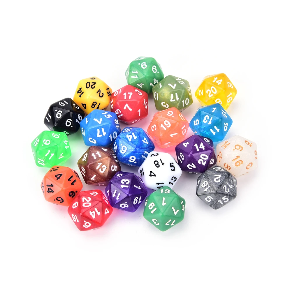 20 side Digital Dice number 1-20 для ролевой игры DICE Colorful D20 Set | Спорт и развлечения