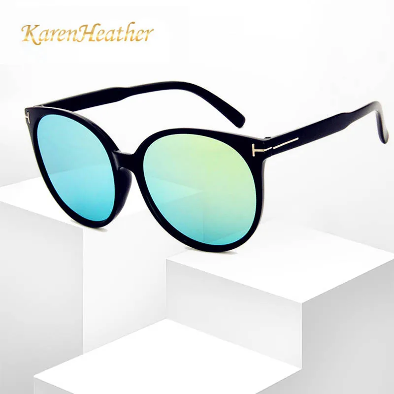 KARENHEATHER 2019 Новая мода кошачий глаз солнцезащитные очки унисекс винтажные