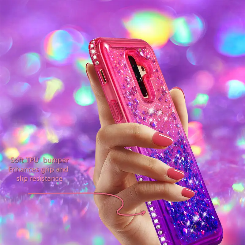 

Case For Samsung Galaxy A6+ 2018 Liquid Quicksand Cover For Samsung A6 Plus 2018 A9 Star Lite Fashion TPU Silicon Glitter Cases