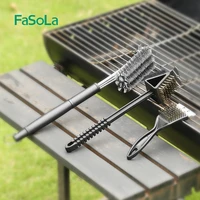 fasola stainless steel bbq grill kit cleaning brush set kitchen accessories barbecue cleaning brushs shovel kitchen supplies