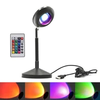 sunset projection lamp romantic sunset projection floor night light 180 degree led rainbow projector for bedroom living room