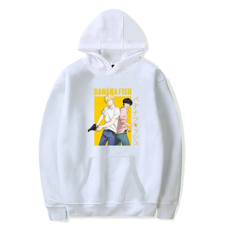 2021 Fashion Japan Anime BananaFish Print Hoodie Long Sleeve Pullover Hooded Sweatshirt