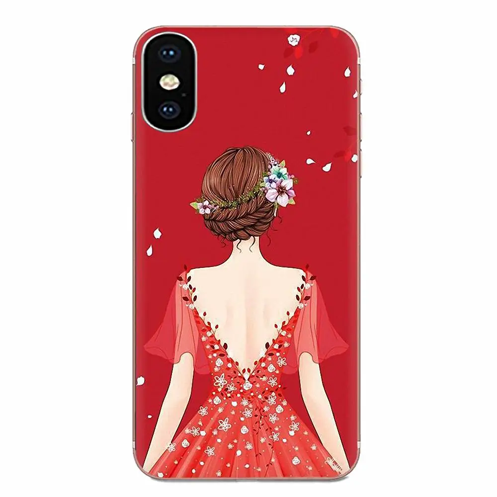 Свадебное платье для девушек Samsung Galaxy A51 A71 A81 A90 5G A91 A01 S11 S11E S20 Plus сверхмягкое
