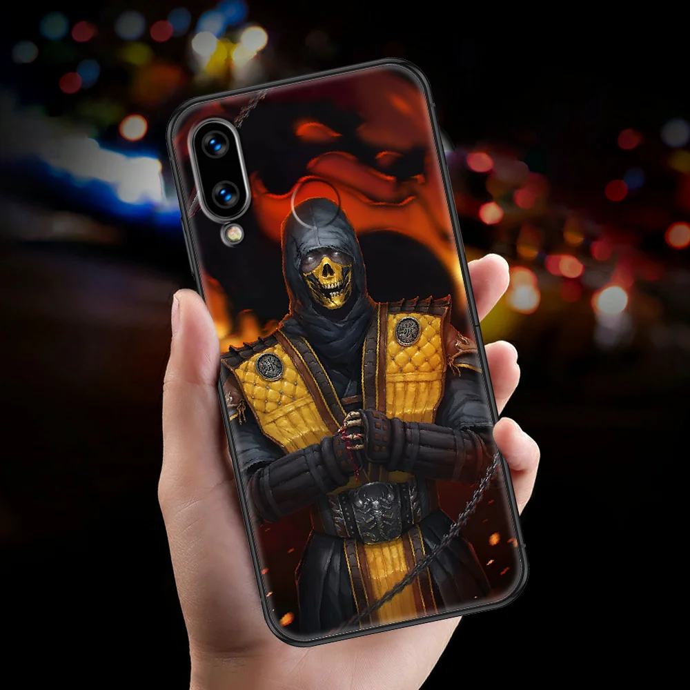 Hot Scorpion Mortal Kombat Phone case For Huawei Honor 6 7 8 9 10 10i 20 A C X Lite Pro Play black luxury funda tpu cover | Мобильные
