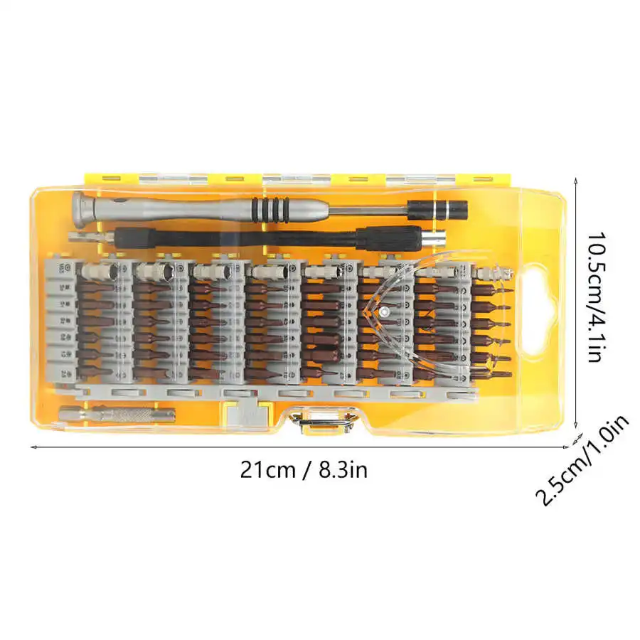 

60 In 1 MultiFunction Disassembly Screwdriver Bits Set Repairing Tools for Phones Glasses