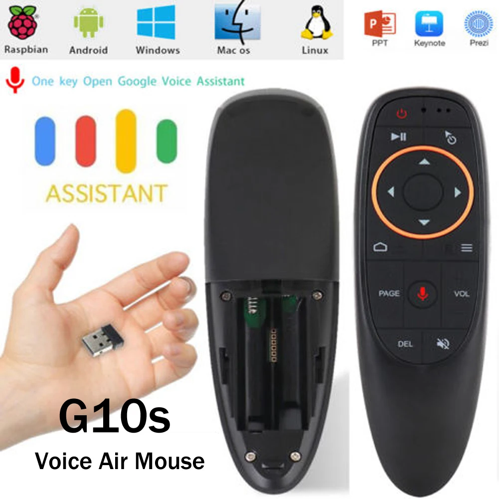 Новое поступление VONTAR G10 голосовое дистанционное управление 2,4 г беспроводной Air mouse Микрофон гироскоп ИК Горячая Распродажа