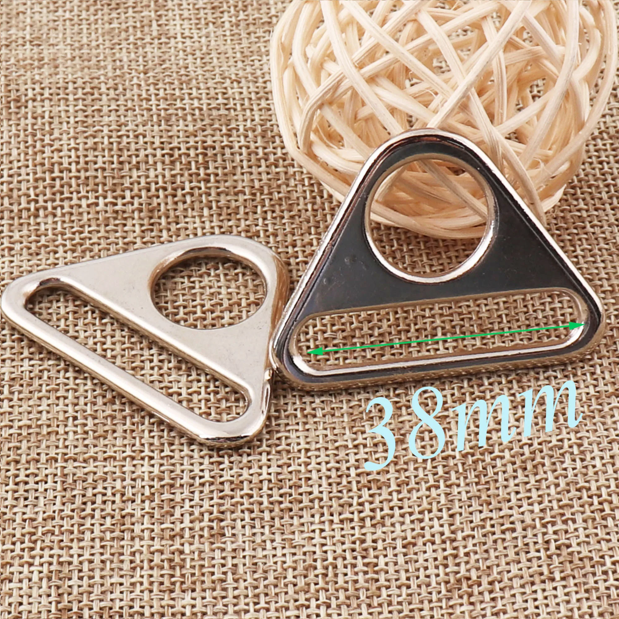 6 шт. серебряные треугольные кольца пряжки 1 5 дюйма|Пряжки и крючки| |