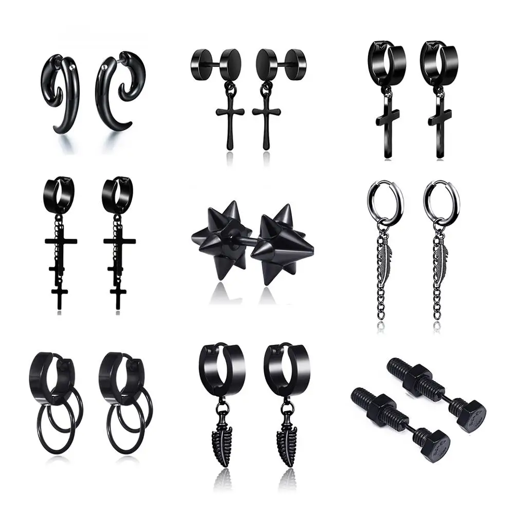 Серьги-гвоздики из нержавеющей/титановой стали для мужчин и женщин Ювелирное