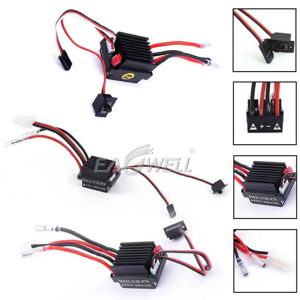 

RCTOYFUN 4.8V-12V 320A High Voltage ESC Brushed Speed Controller Accessory For Off-road 1/8 1/10 1/12 RC Car Truck Buggy Boat