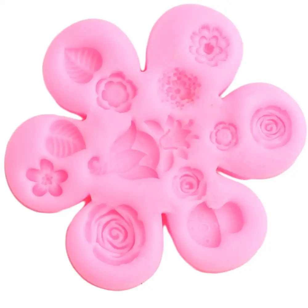 DIY Детские вечерние силиконовые формы Сказочный Сад Девушка листья цветок